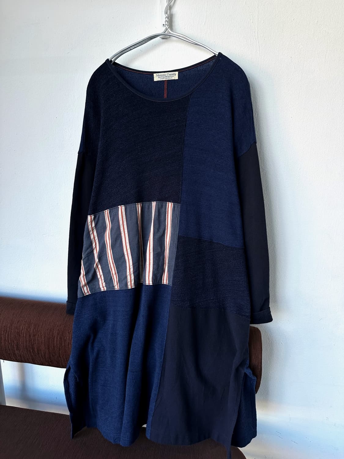 Rework design panel cotton sweat dress t 상품이미지4