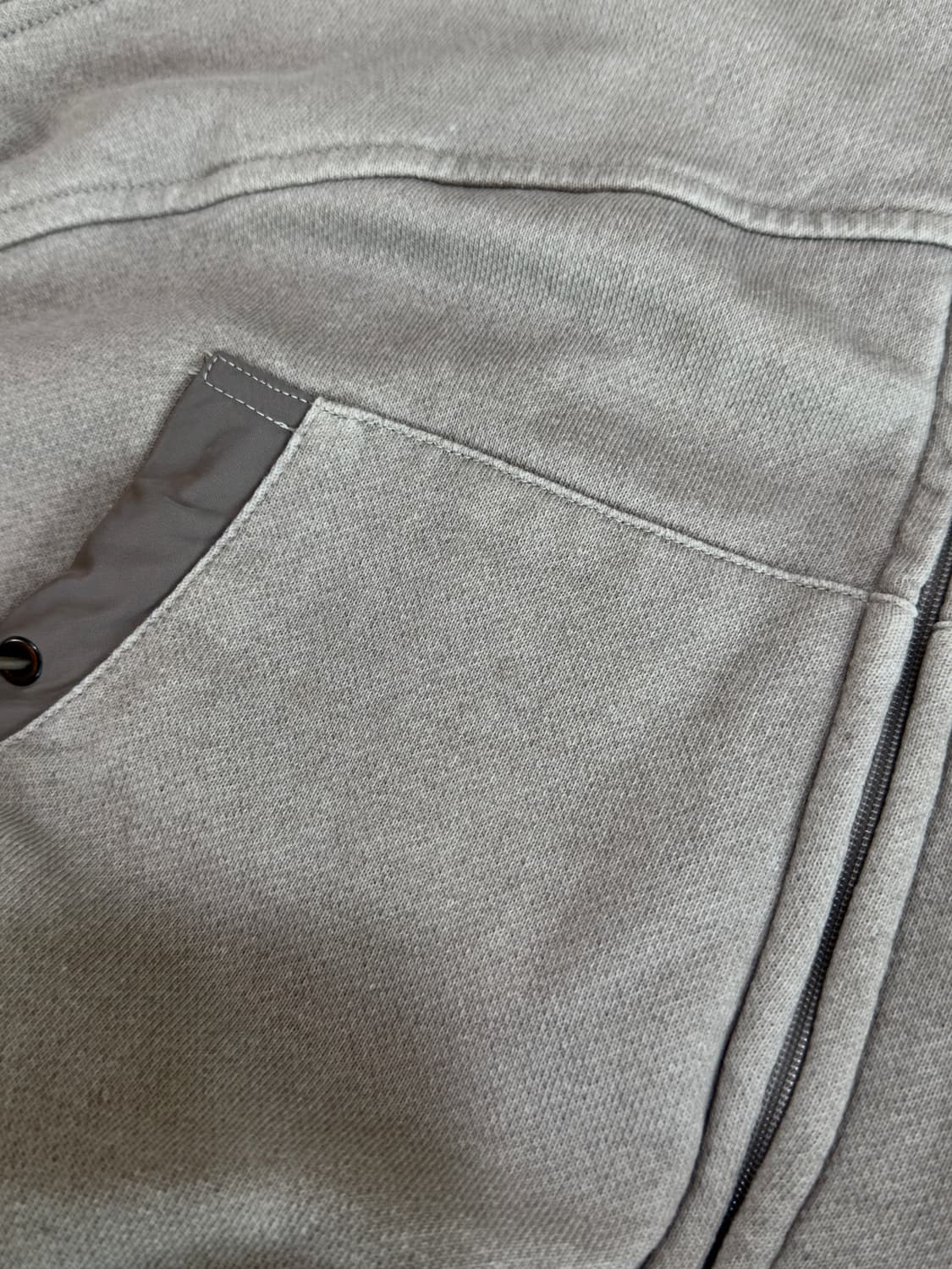 코이세이오 스트링 포켓 후드집업 샌드 상품이미지3