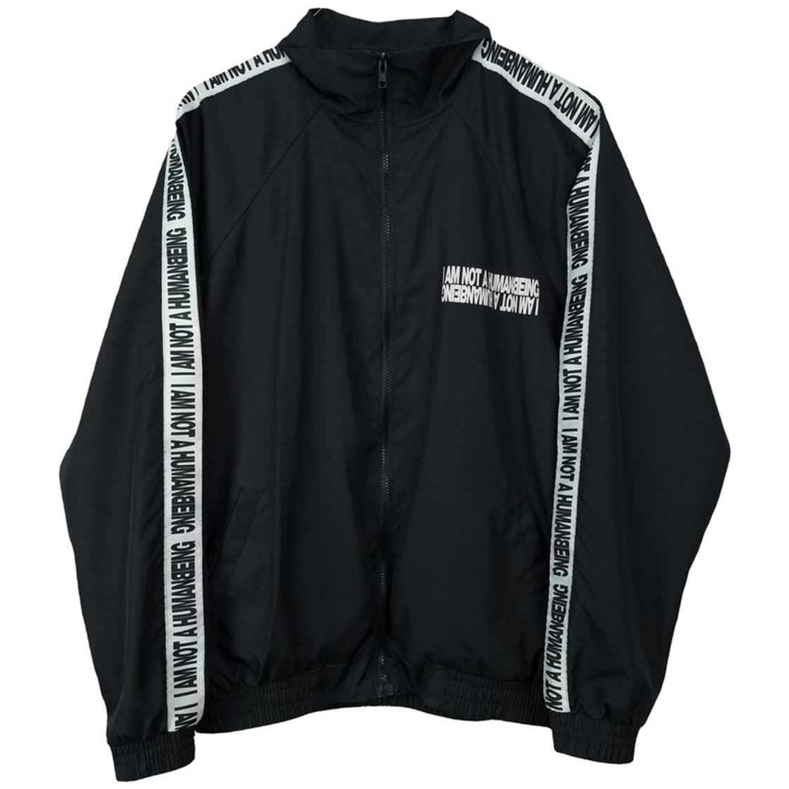 [아임낫어휴먼비잉] 프린팅 사이드 밴딩 오버핏 바람막이 자켓 M19268 상품이미지2