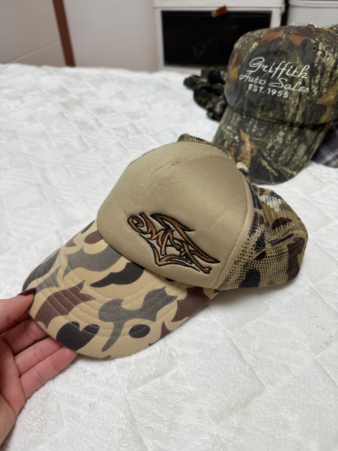 Vintage 카모 매쉬 캡 상품이미지2