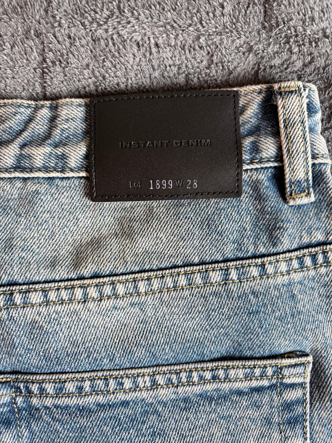 브랜디드 사하라 데님 와이드스트레이트 핏 상품이미지5