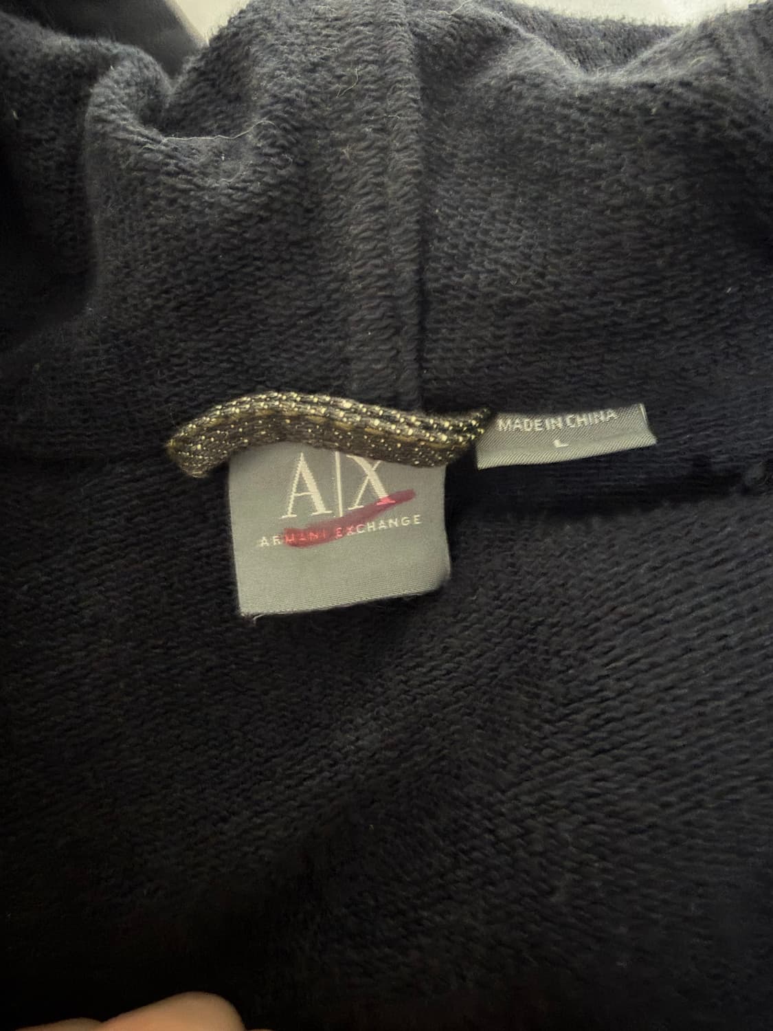 알마니 익스체인지 90s 데님 코튼 믹스 후드자켓 상품이미지4