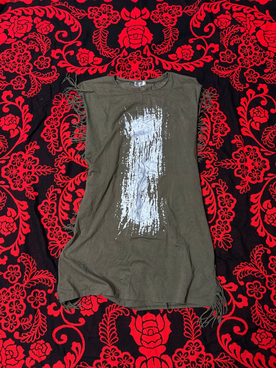 Vintage Punk "Ghillie" graffiti T&scarf 상품이미지3