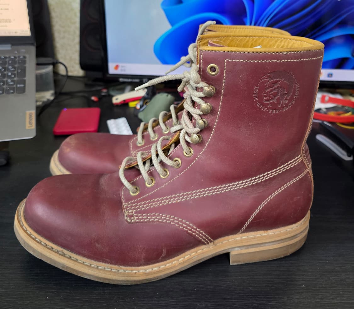 디젤 버건디 부츠 290(44) 상품이미지2