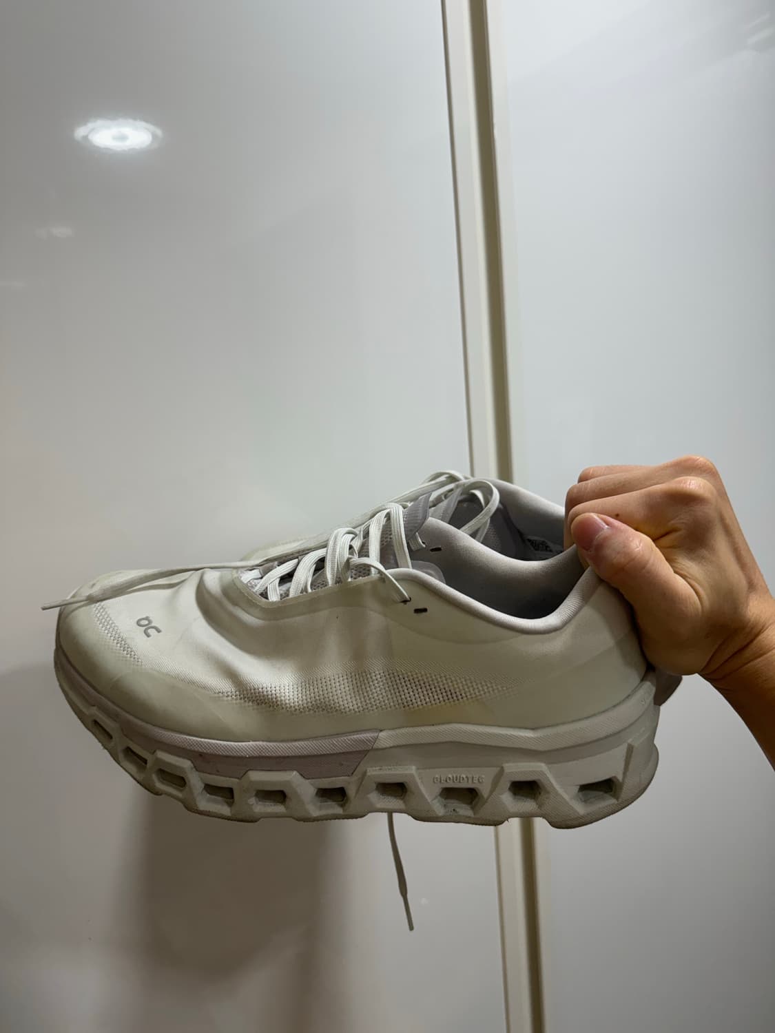 온러닝 파프 클라우드 몬스터2 베이퍼 프로스트 화이트 상품이미지2