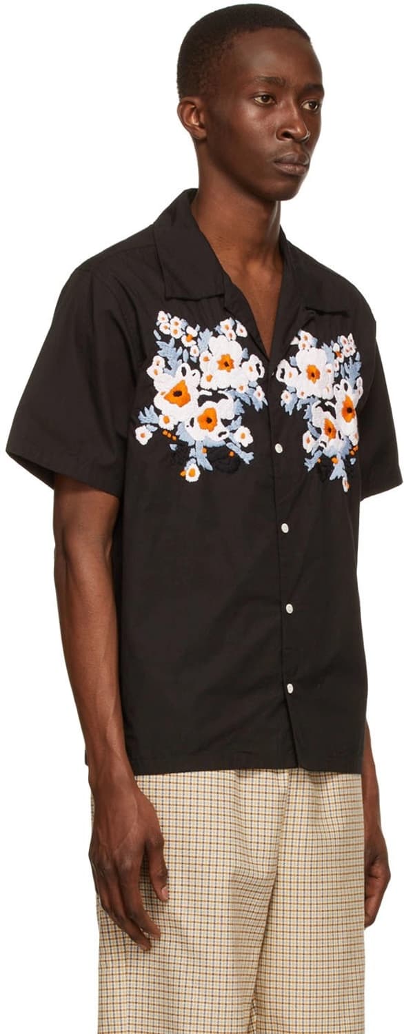 NOMA t.d. 플라워 자수 반팔 셔츠 2 상품이미지8