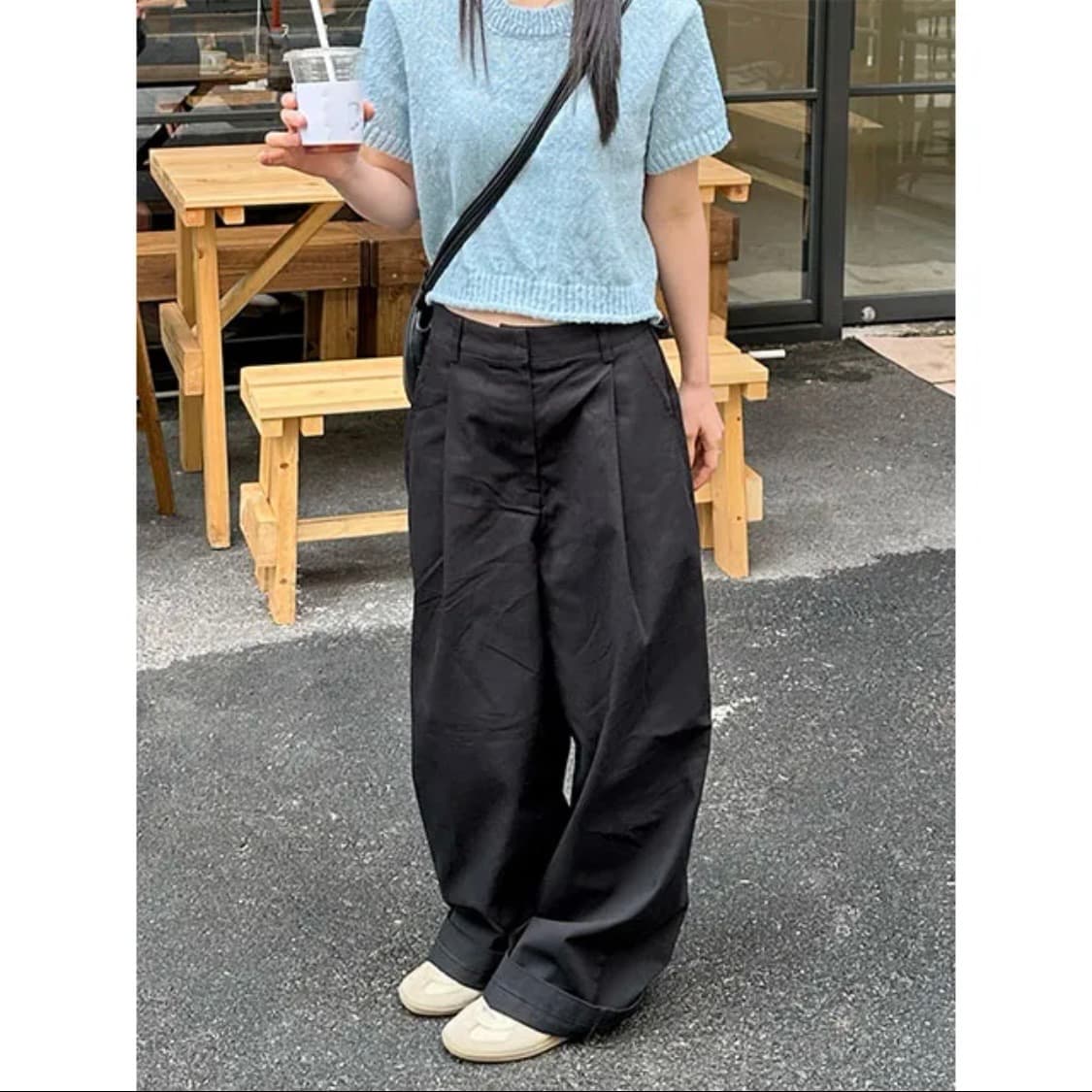 와이드핏 코튼 팬츠 상품이미지2