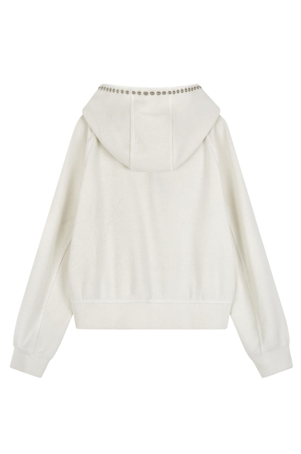 김미더영 스터드 머플러 후드 가디건 아이보리 상품이미지7