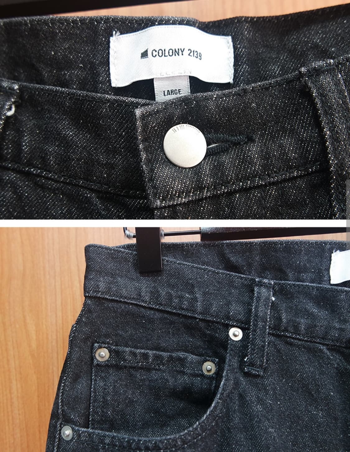 colony 2139 흑청 보이핏 데님 팬츠 상품이미지3