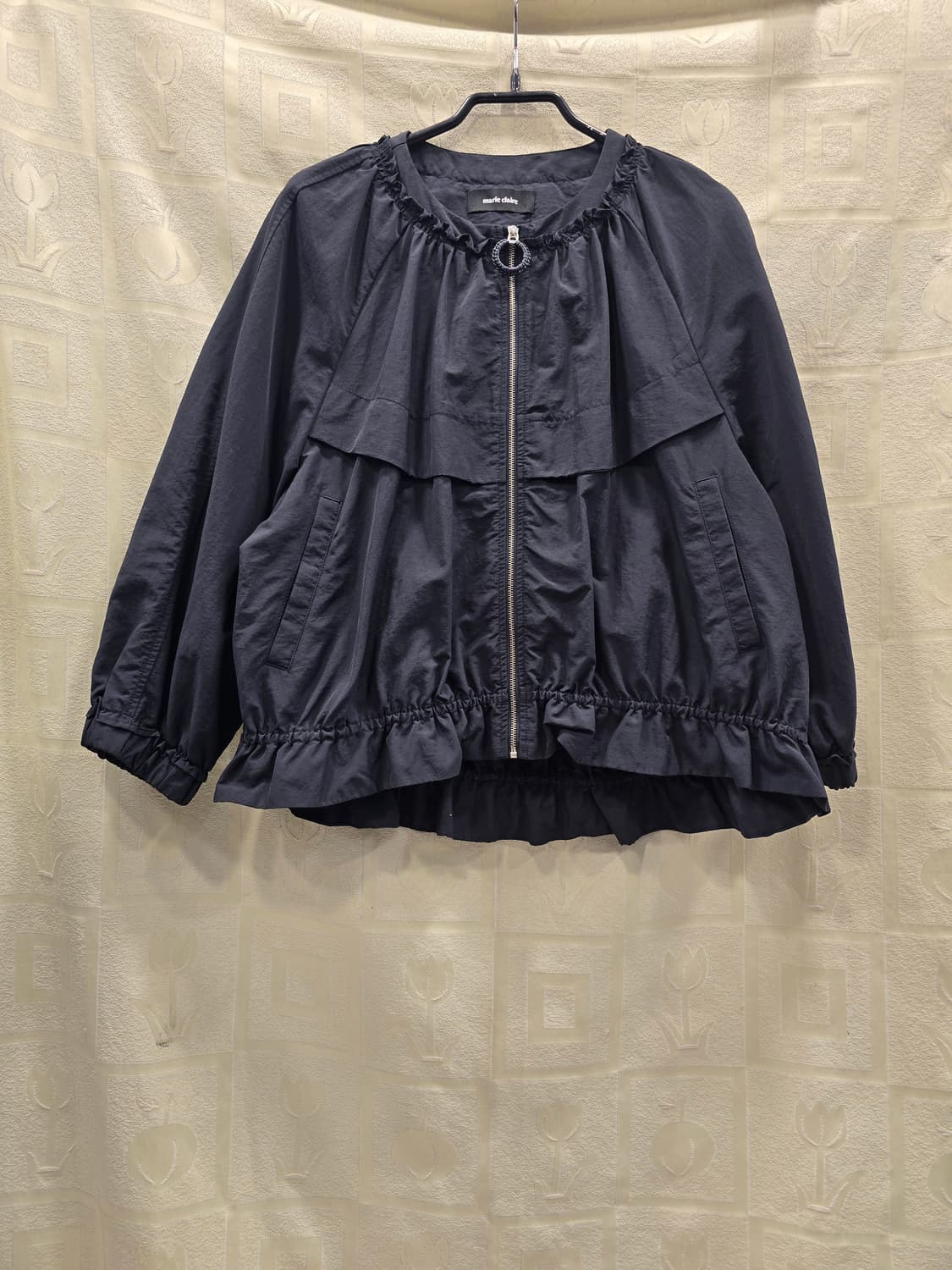 마리끌레르 네이비 프릴 집업 자켓 S~M 상품이미지1
