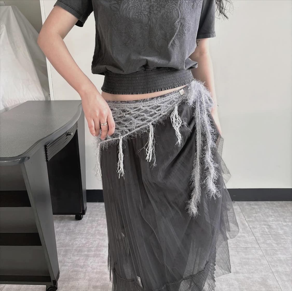 sheer layered tulle skirt 상품이미지2