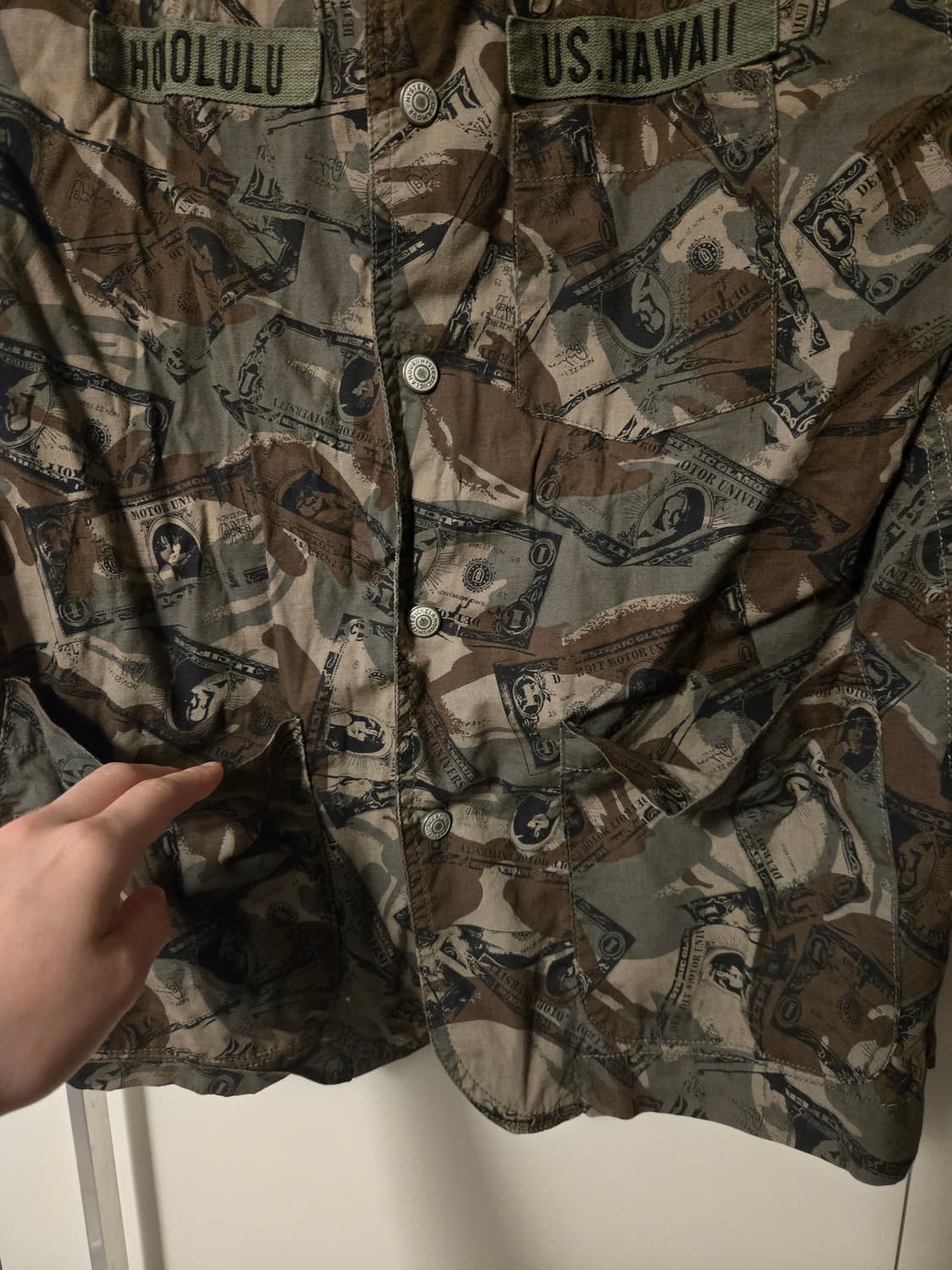 히스테릭 글래머 팝아트 카모 밀리터리 셔츠자켓 (S) 상품이미지4