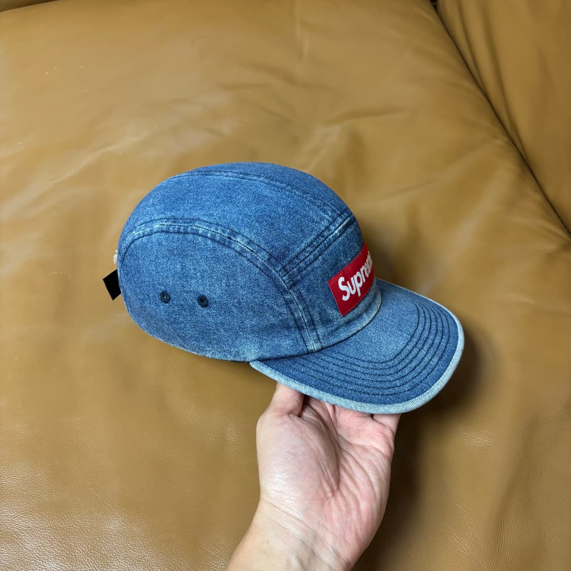 Supreme 슈프림 워시드 데님 캠프캡 모자 (Washed Denim) 상품이미지3