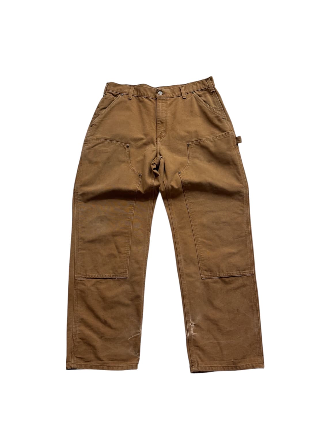 칼하트 B136 BRN 더블니 워크팬츠 상품이미지1