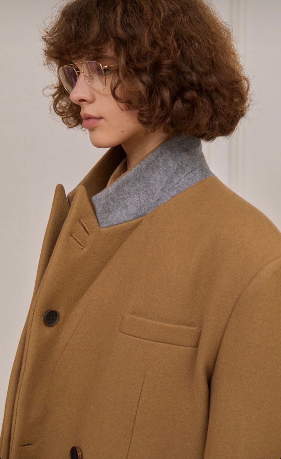 STU 더블 코트 카멜 상품이미지3