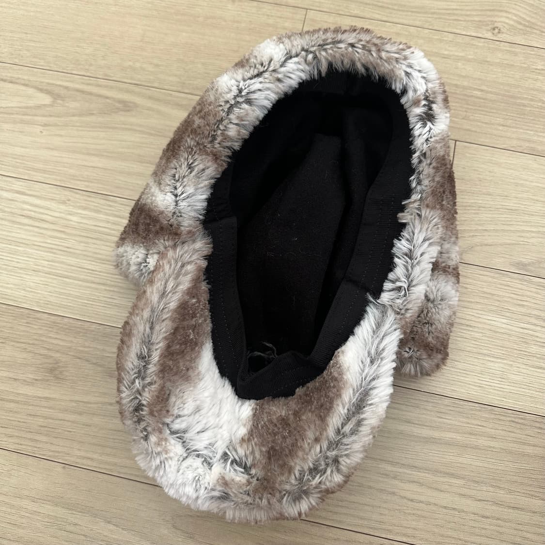 빈티지 퍼 모자 캡 귀도리 이어플랩 큐빈티지 shop502 와이즈걸 상품이미지2