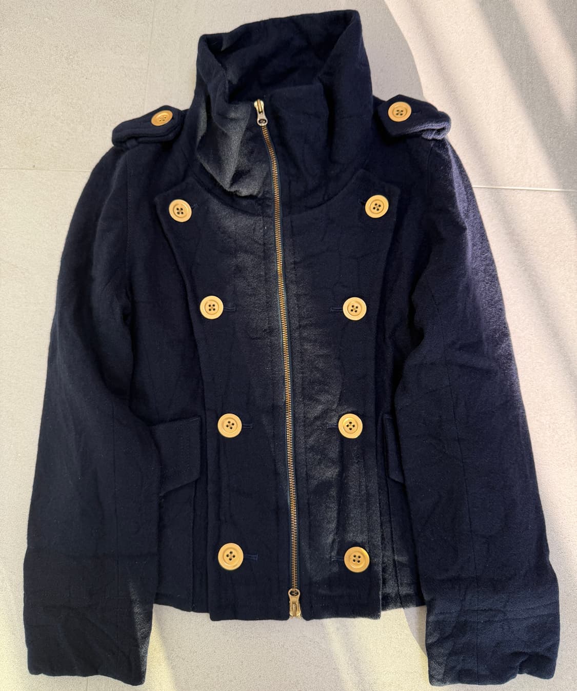 투웨이 피코트 집업 자켓 상품이미지1