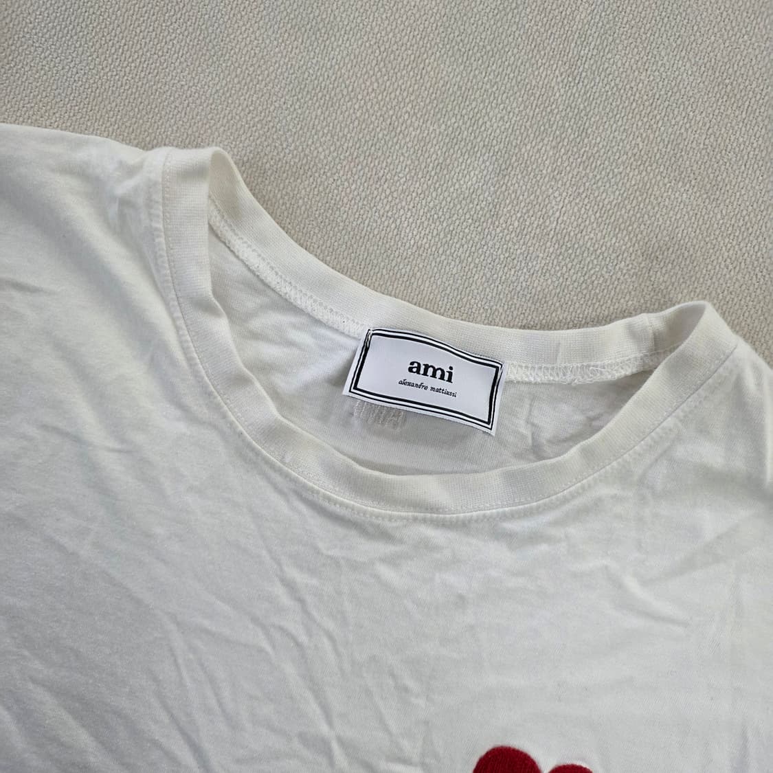 [L] 고급 빅하트 로고 자수 반팔티 0213J 상품이미지2