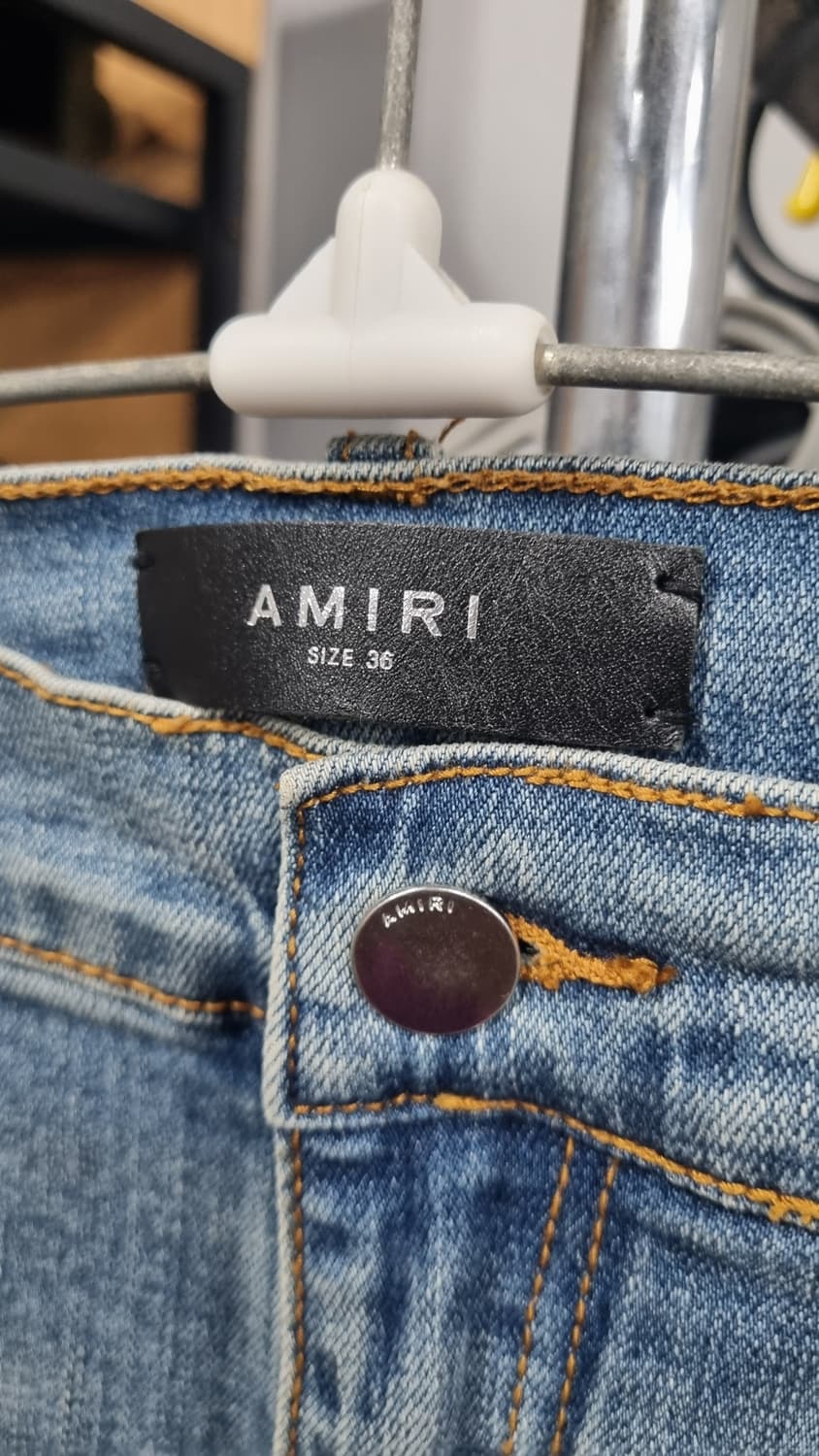 amiri 무파 슬림 스판진 허리단면44(34) 기장104 상태좋음 상품이미지3