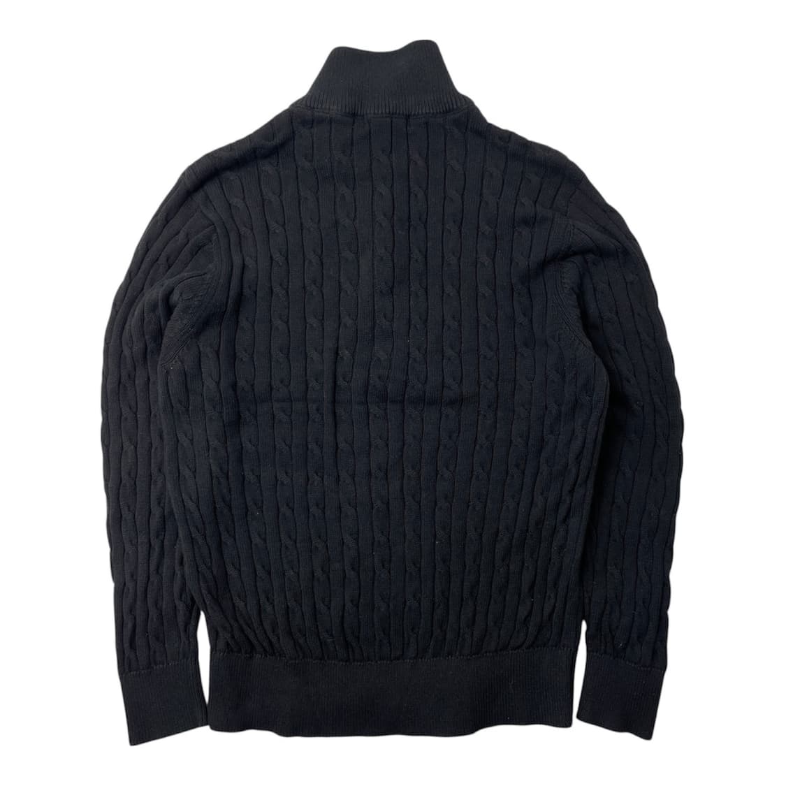 [중고] 폴로 아센 블랙 꽈배기 하프넥 니트 상품이미지2