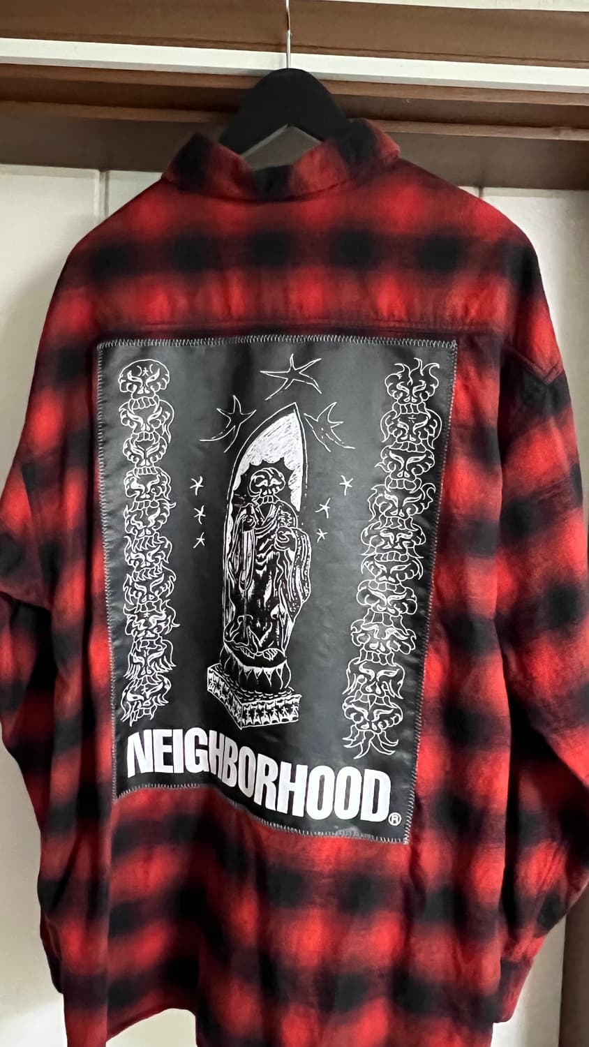 (XL)네이버후드 퍼킹어썸 콜라보 플란넬 셔츠 상품이미지1