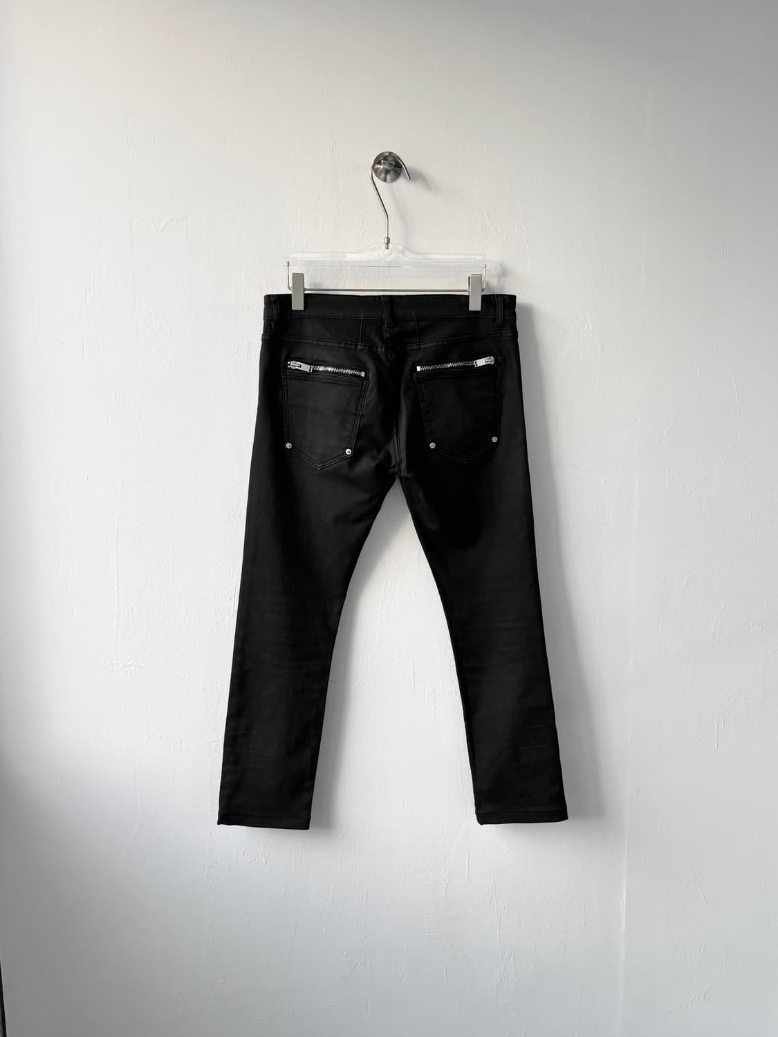 생로랑 더블 백 지퍼 블랙 진 상품이미지2