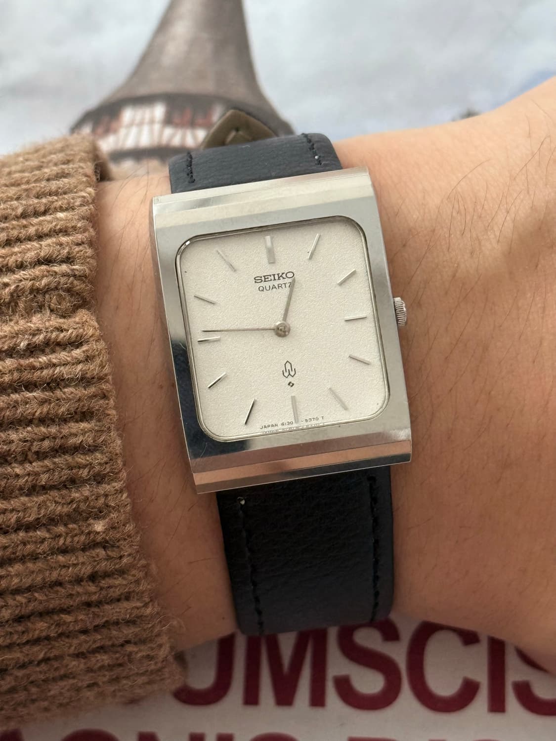Seiko 세이코 쿼츠 스퀘어 샌드 블래스트 1976 상품이미지8