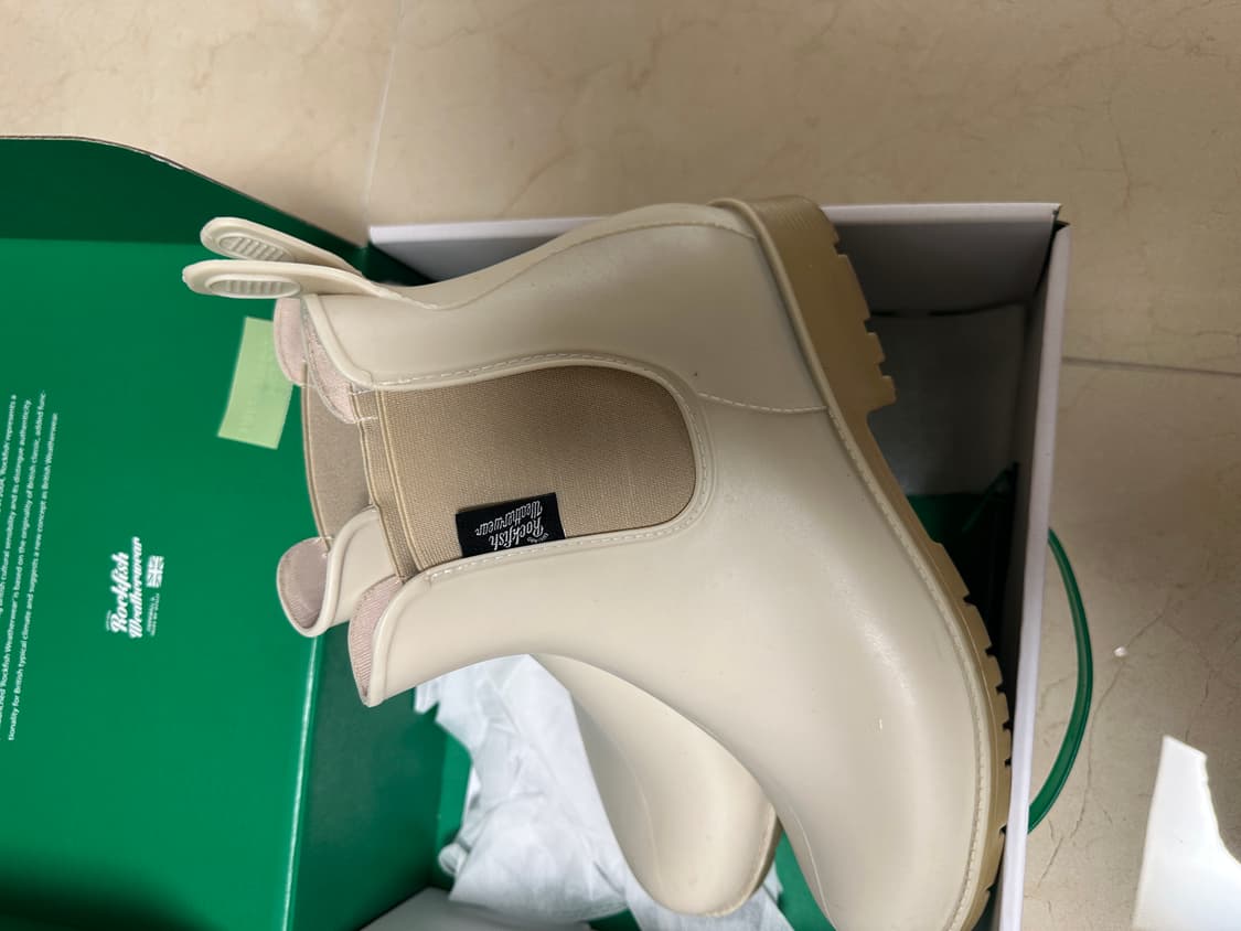 락피쉬웨더웨어 레인부츠 크림컬러 250 + 어쉬 블랙 레인부츠(240) 상품이미지6