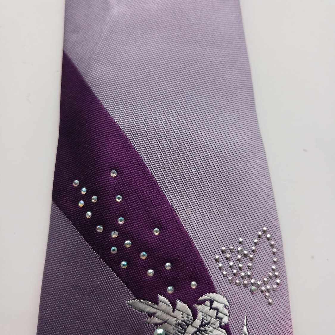밀라숀 퍼플 플라워 자카드 넥타이 8.4cm B등급 A18578
 상품이미지7