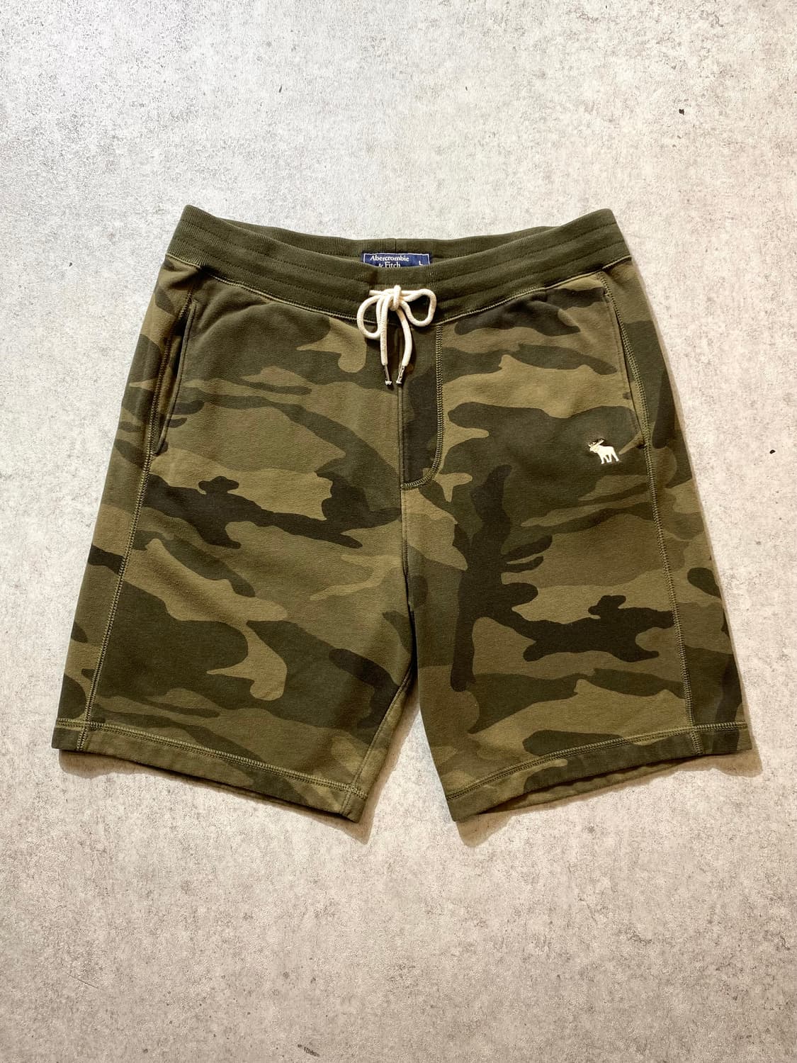 [L] Abercrombie 아베크롬비 카모플라쥬 스웻 쇼츠 상품이미지2