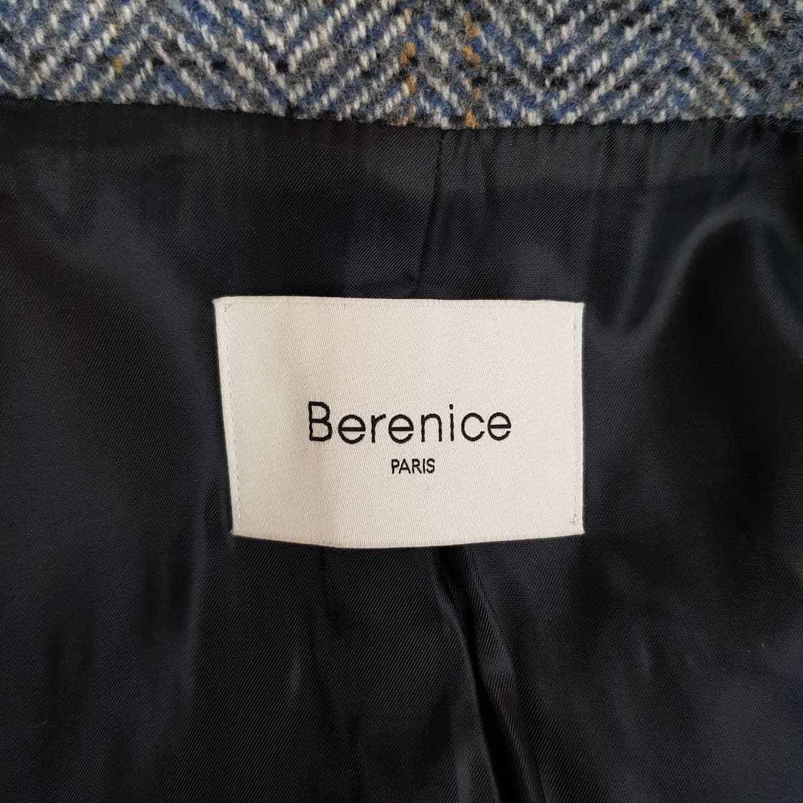 베르니스 Berenice 헤링본 체크 싱글 자켓 36사이즈 상품이미지6