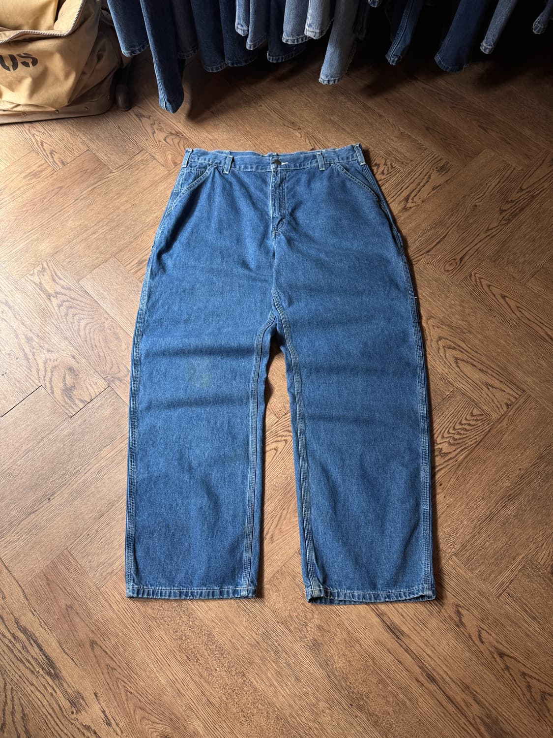 [36]칼하트 USA 싱글니 카펜터 워크 데님 팬츠 상품이미지2