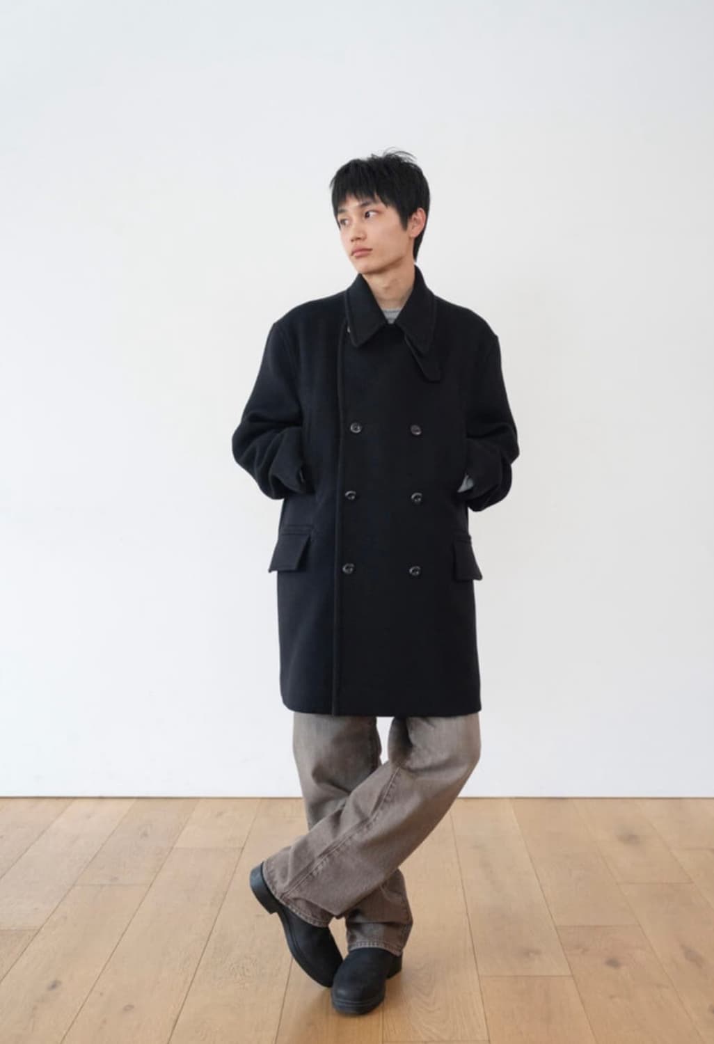 함 ham pea coat black 2 size 상품이미지1