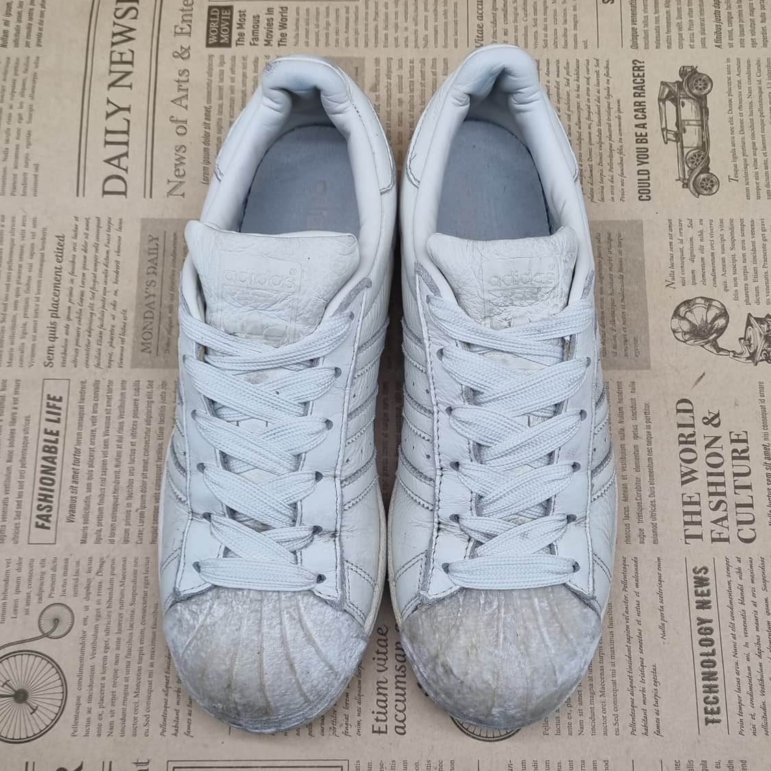 아디다스 슈퍼스타80S 흰색 스니커즈235 상품이미지2