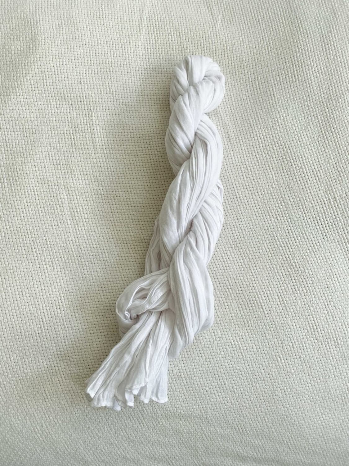 PKBY WRINKLE COTTON SCARF WHITE 상품이미지2