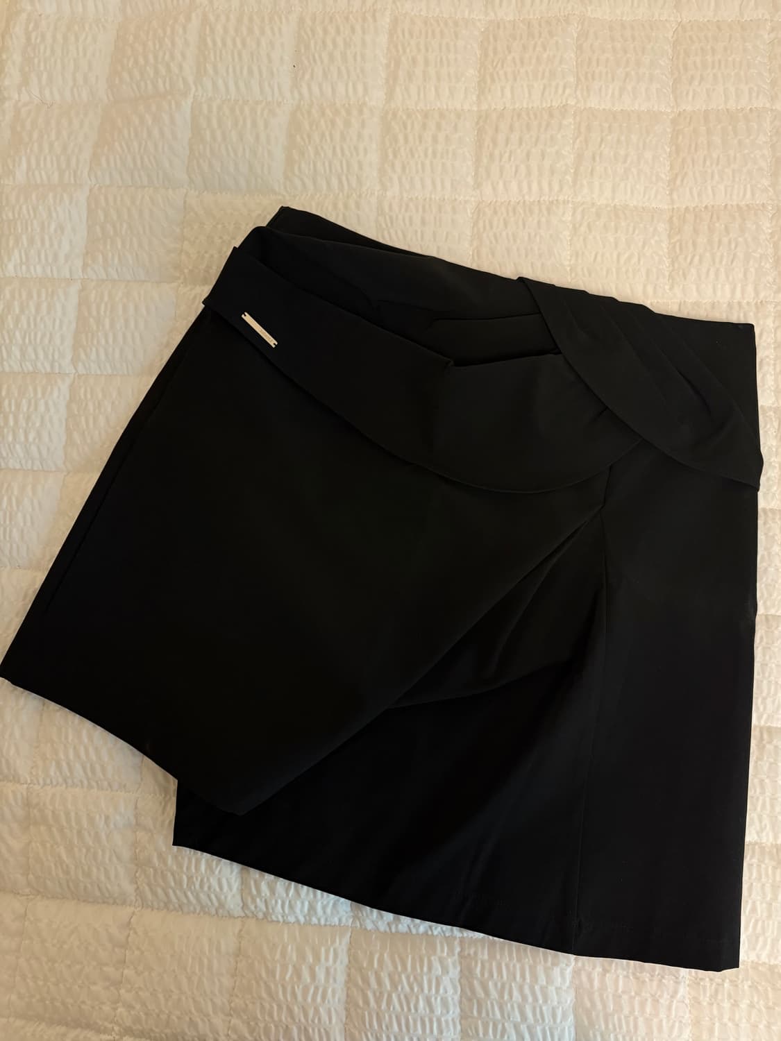 미세키서울 Layered chiton mini skirt BLACK 상품이미지1