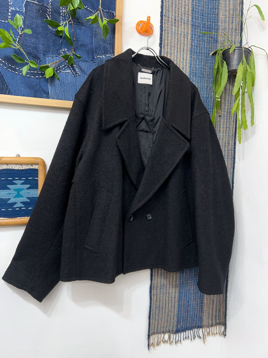 MONKEY TIME Double-Breasted Short Coat 상품이미지10