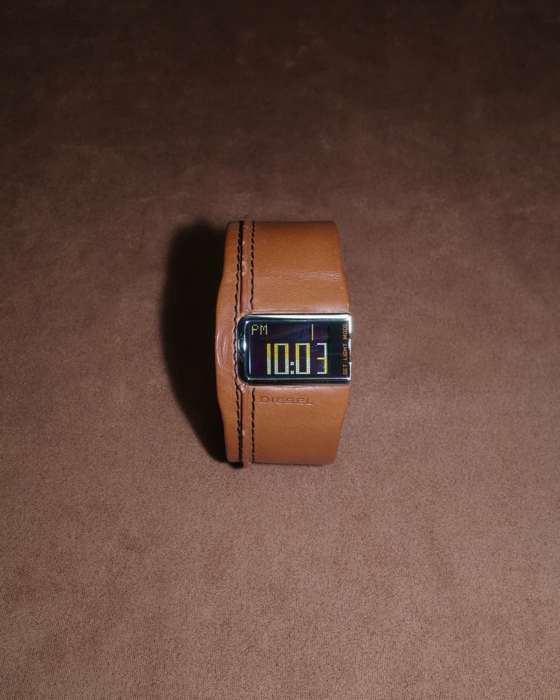 디젤 와이드 레더 스트랩 워치 상품이미지5