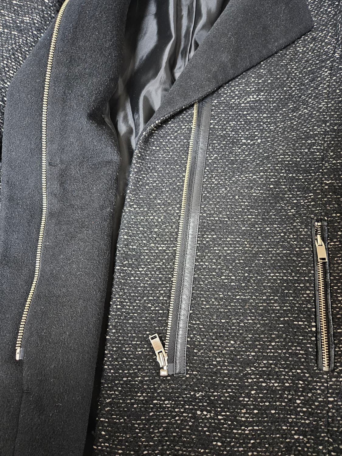 시스템 헤링본 하프코트 55 상품이미지4