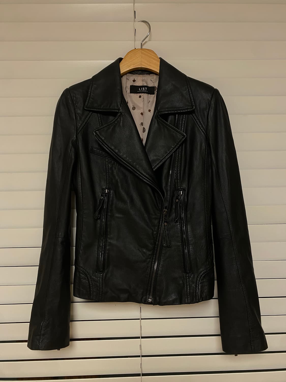 LIST 양가죽 숏자켓 블랙 상품이미지1