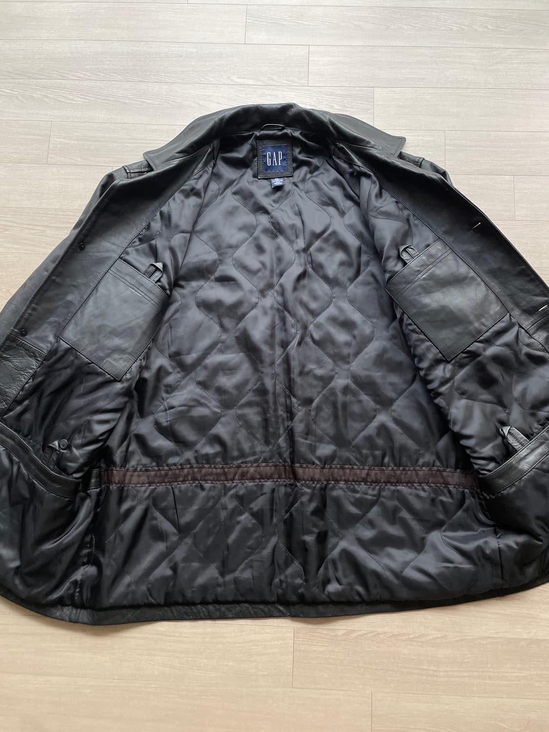 90s 올드갭 레더 카코트 gap carcoat 상품이미지6