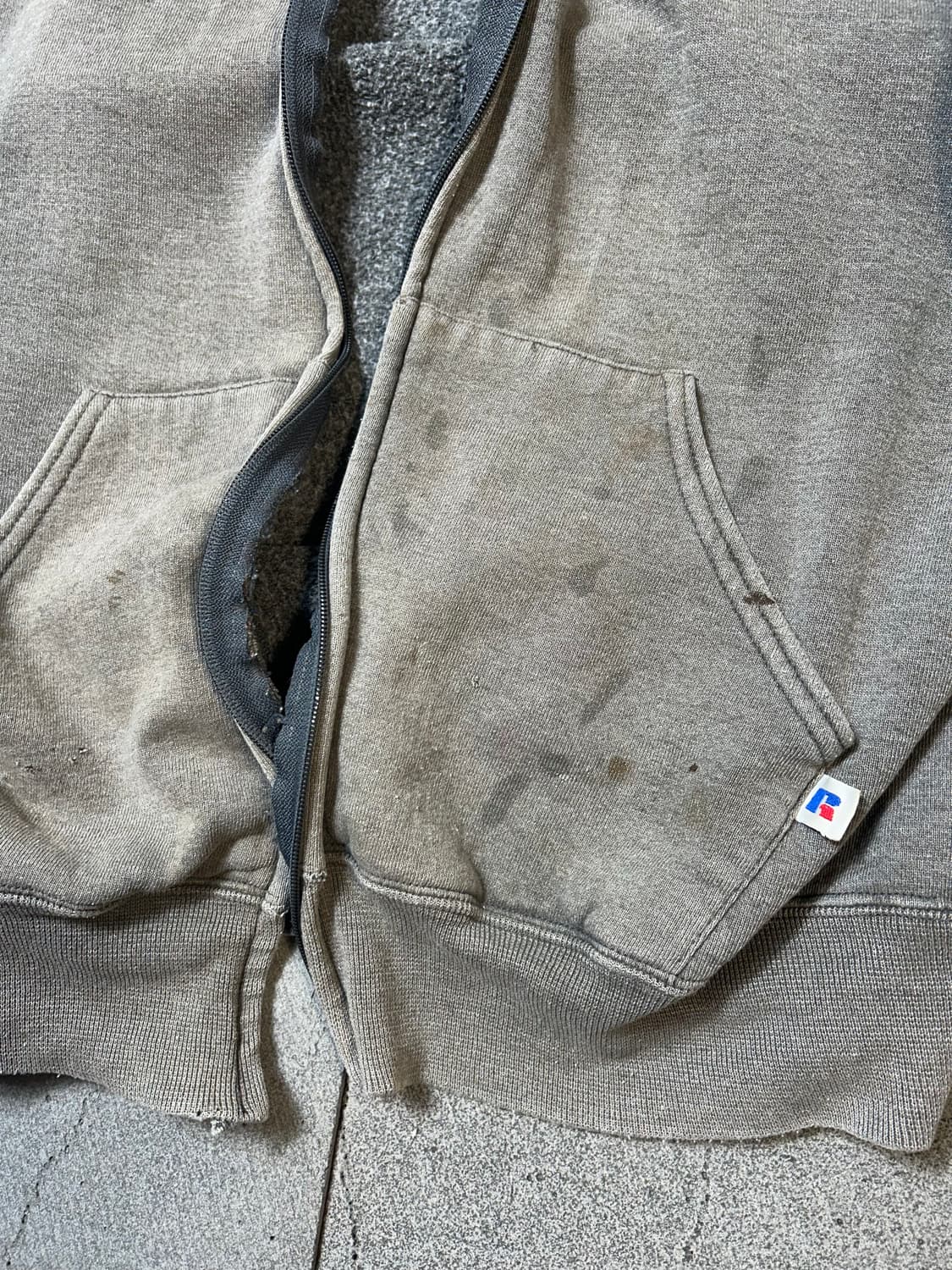 USA 90년대 러슬 애슬레틱 후드집업 판매 상품이미지4