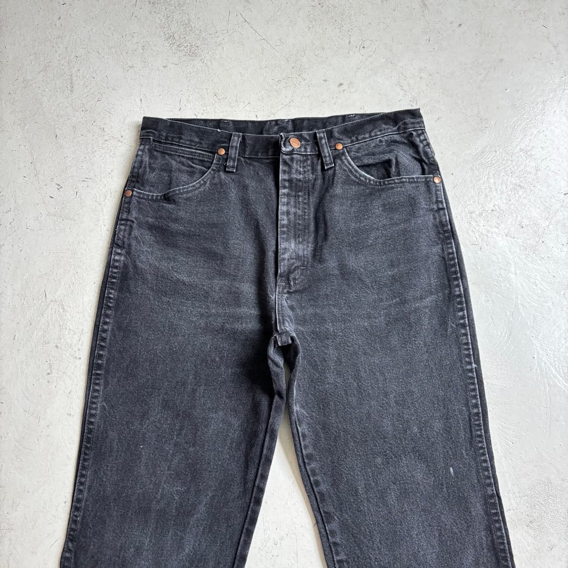 00s 랭글러 빈티지 흑청 데님팬츠 33x36 상품이미지2