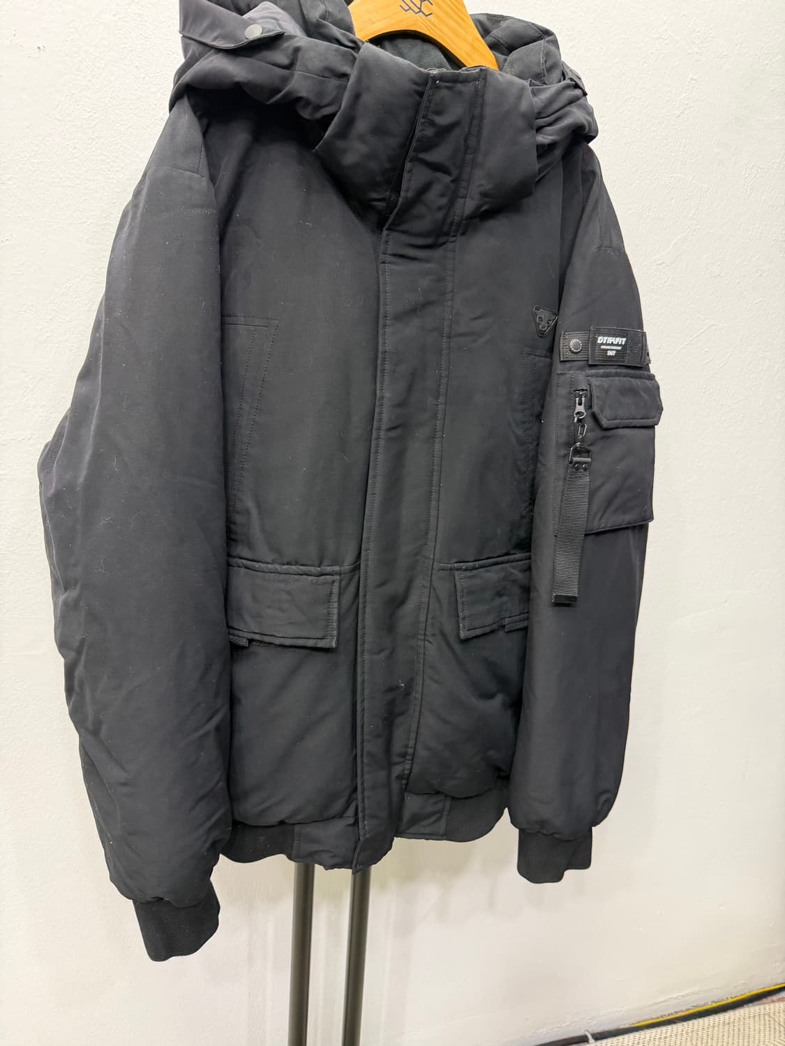정품) 다이나핏 Dynafit 블랙 남성패딩 L 상품이미지2