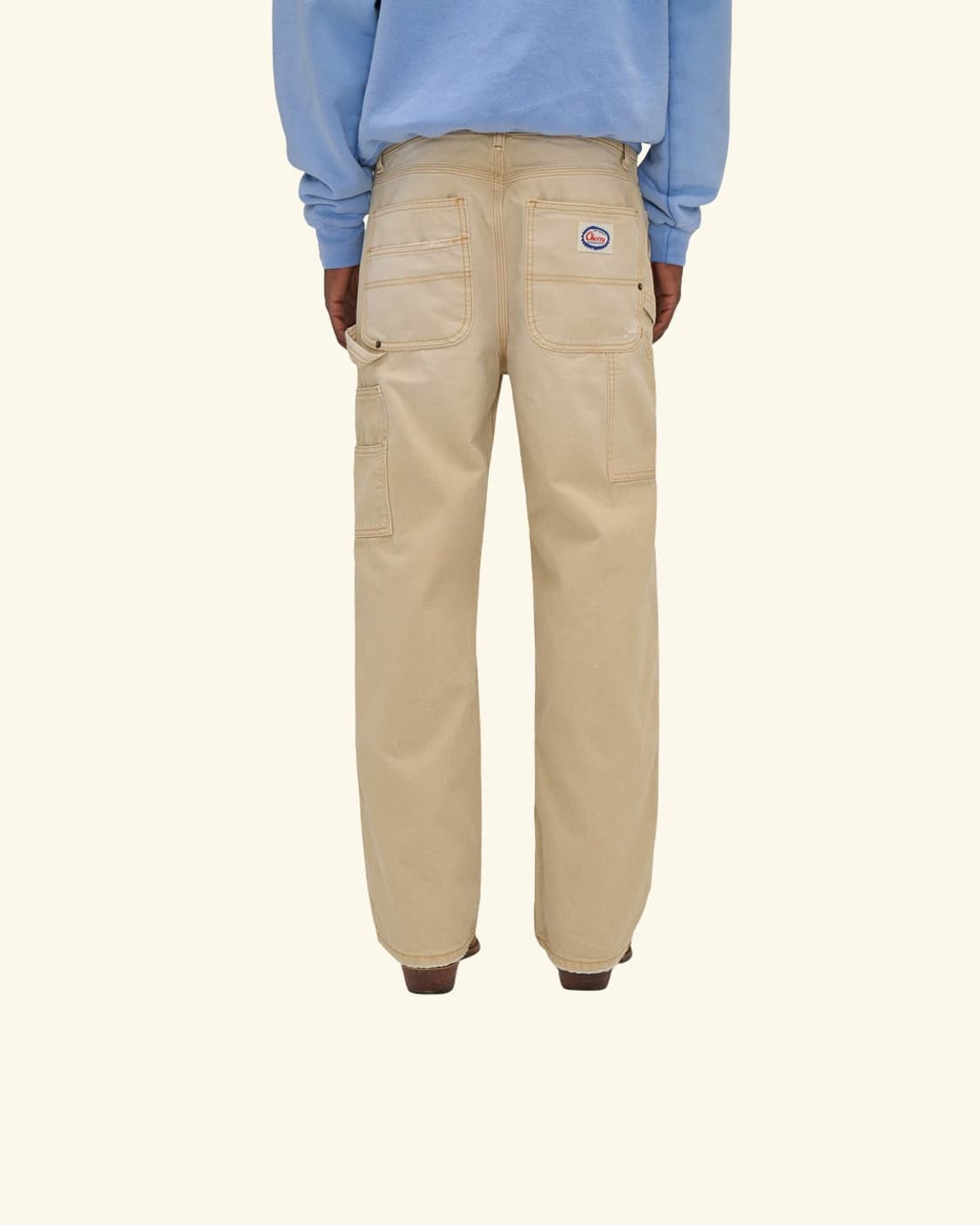 [32]cherry la 와이드레그 카펜터 팬츠 선페이드 베이지 상품이미지9