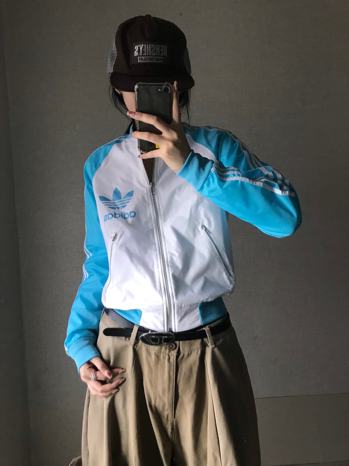 아디다스 연하늘 나그랑 점퍼 상품이미지5