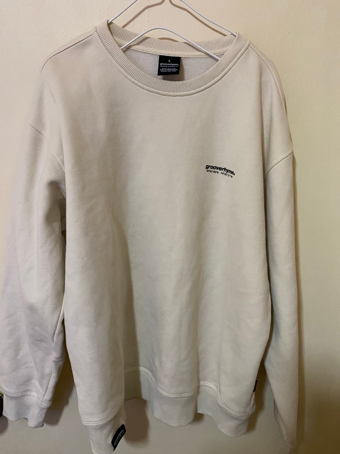 grooverhyme® 맨투맨(기모) 상품이미지1