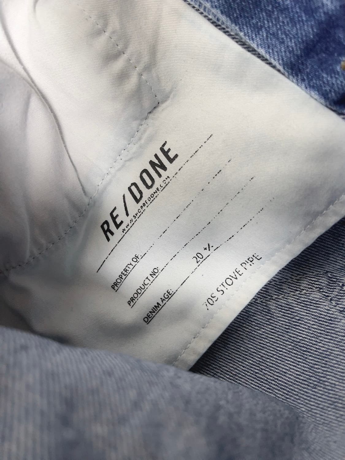 리던 stove pipe 데님 상품이미지8