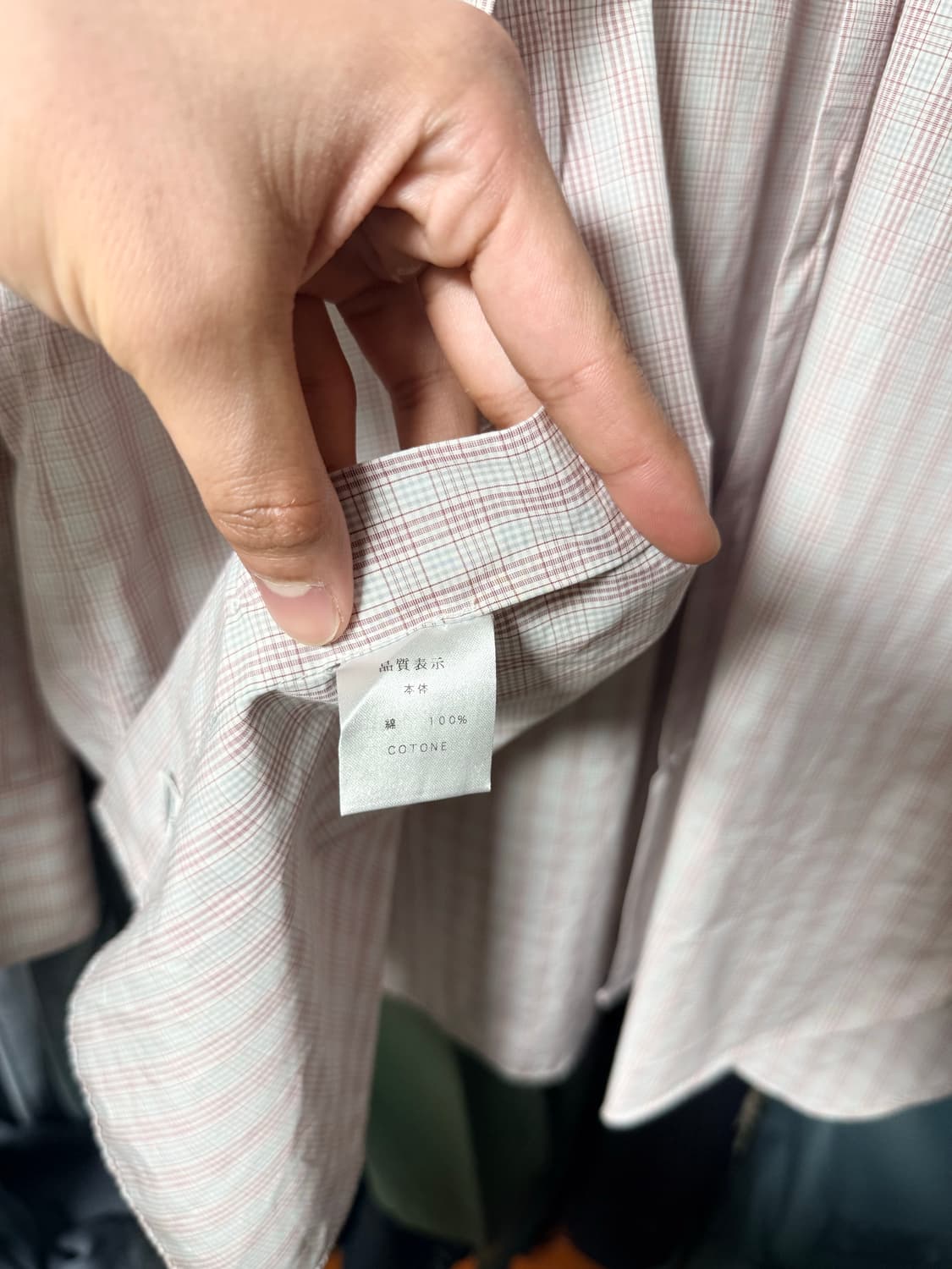 키톤 체크 셔츠 거의 새거 상품이미지4