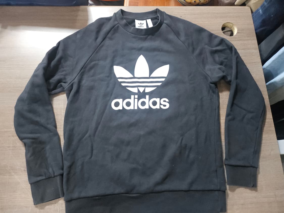 아디다스 트레포일 맨투맨 블랙 X 상품이미지1